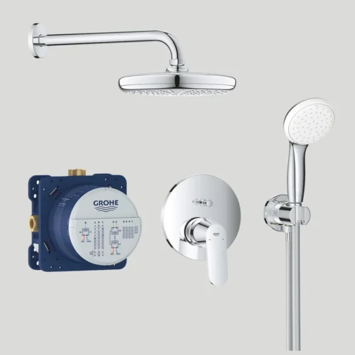 Paket miješalica Grohe Eurosmart, ugradbeni set, (Smartbox+gornji dio+izljevna cijev+tuš ruža+priključak za crijevo)